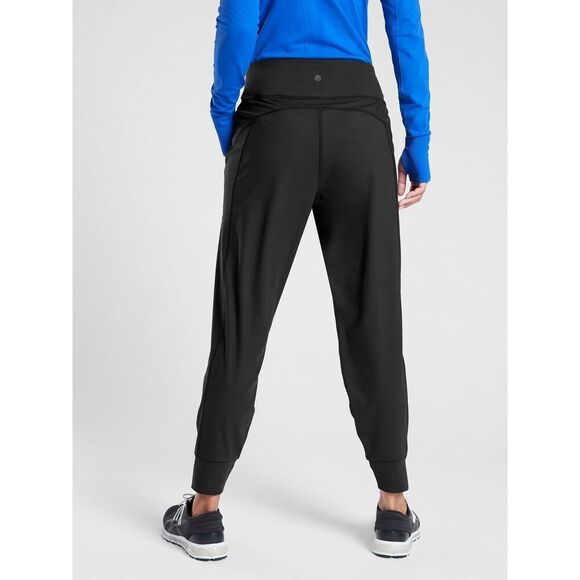 Athleta 488459002 Women's Sz XL Black Rainier Mid-Rise Jogger Pants - Picture 12 of 13